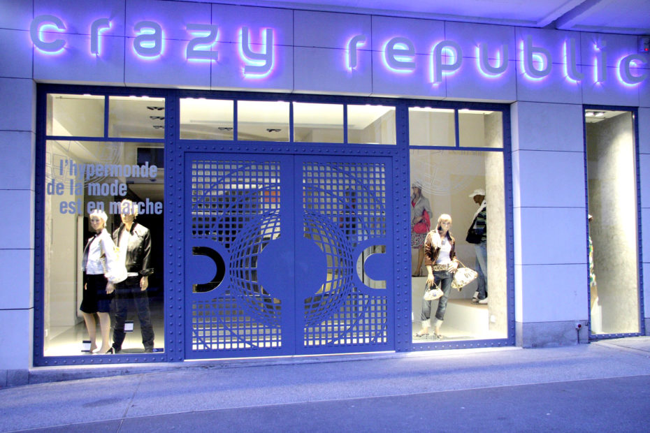 Entrée du magasin Crazy Republic à Nantes